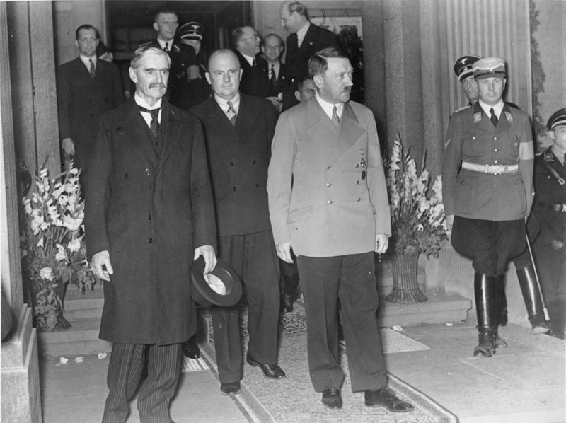 Adolf Hitler and Neville Chamberlain in Bad Godesberg